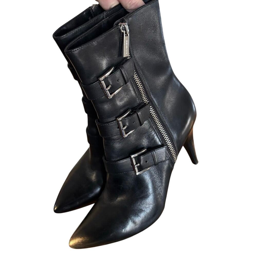 Michael Kors Leather “Lori” Buckle Boots- 8.5M - Picture 5 of 10